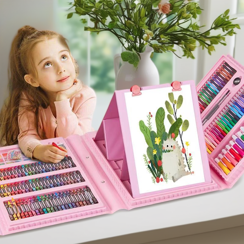Kit d'art complet 208 pièces pour éveiller sa créativité