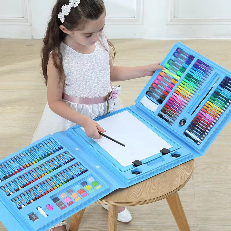 Kit d'art complet 208 pièces pour éveiller sa créativité