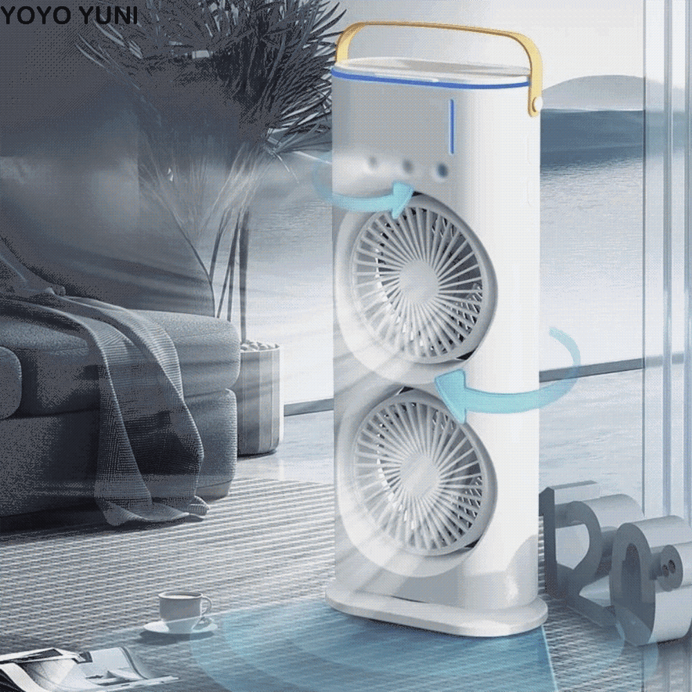 Ventilateur  3 en 1  Rechargeable — Fraîcheur Instantanée, Partout
