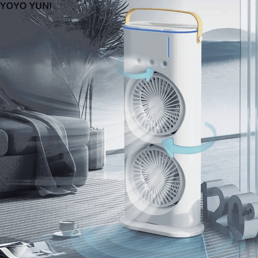 Ventilateur  3 en 1  Rechargeable — Fraîcheur Instantanée, Partout